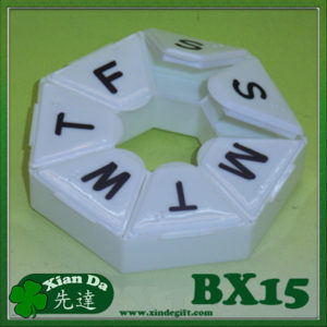 BX15 Round shaped 7-Days Pill Case (5)