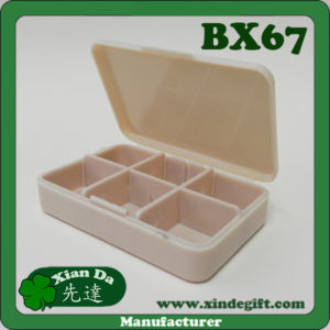 Pill case 1-6 compartment