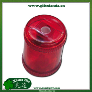 Cylindrical pencil sharpener case