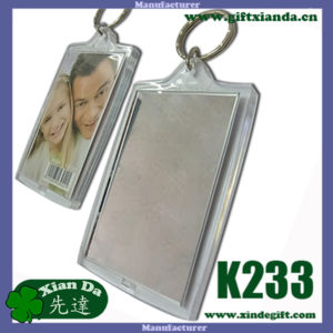 clear plastic paper insert key fob